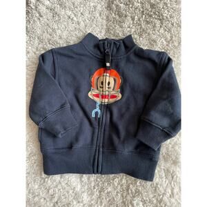 Paul Frank boys sz. 12 month football themed zip up sweatshirt. Cute, grt shape